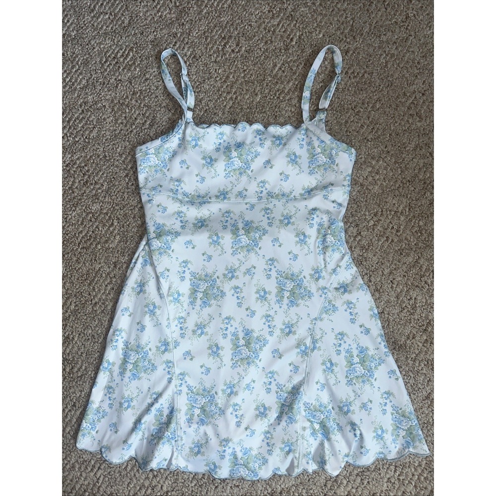 Womens Peach Love CA Sport Athletic Dress Romper Built In Shorts Large NWT